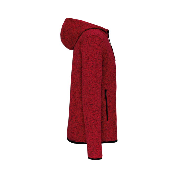 Veste capuche chinée homme
