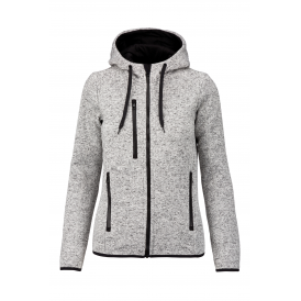 Veste capuche chinée femme (2)