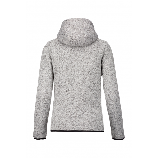 Veste capuche chinée femme