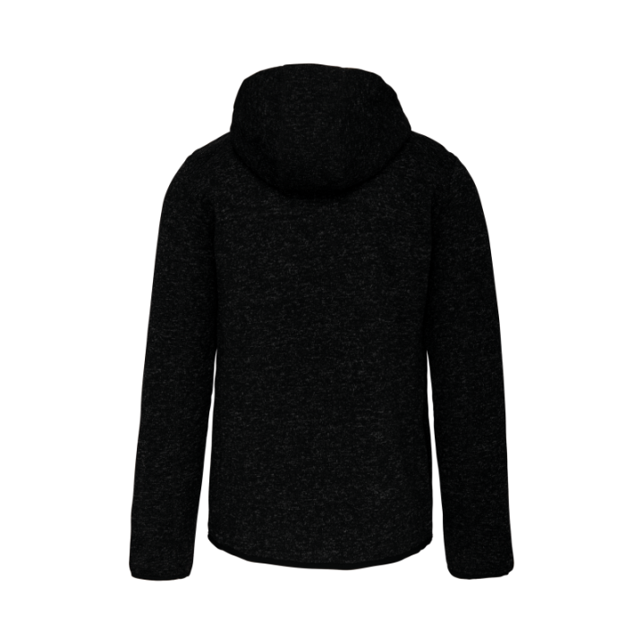 Veste capuche chinée femme