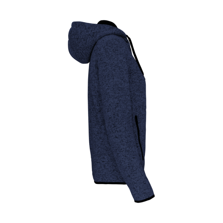 Veste capuche chinée femme