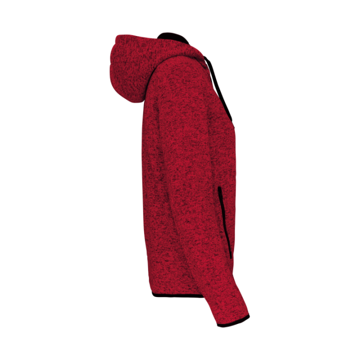 Veste capuche chinée femme