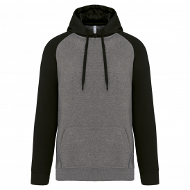Sweat-shirt capuche bicolore adulte (2)