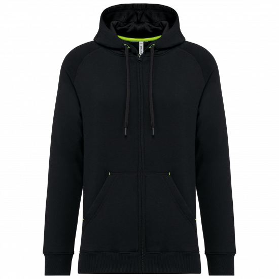 Veste zippée à capuche unisexe