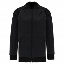 Veste de survêtement zippée avec liseré unisexe (2)