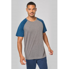 T-shirt bicolore sport manches courtes adulte