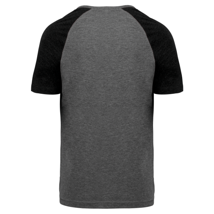T-shirt bicolore sport manches courtes adulte