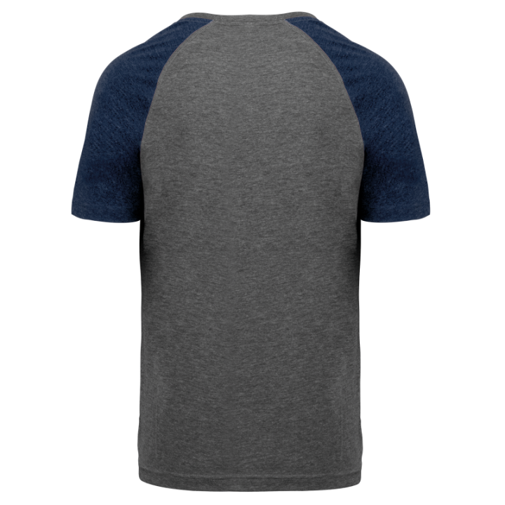 T-shirt bicolore sport manches courtes adulte