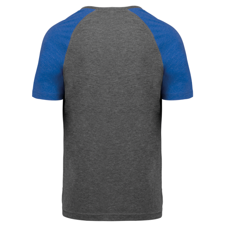 T-shirt bicolore sport manches courtes adulte
