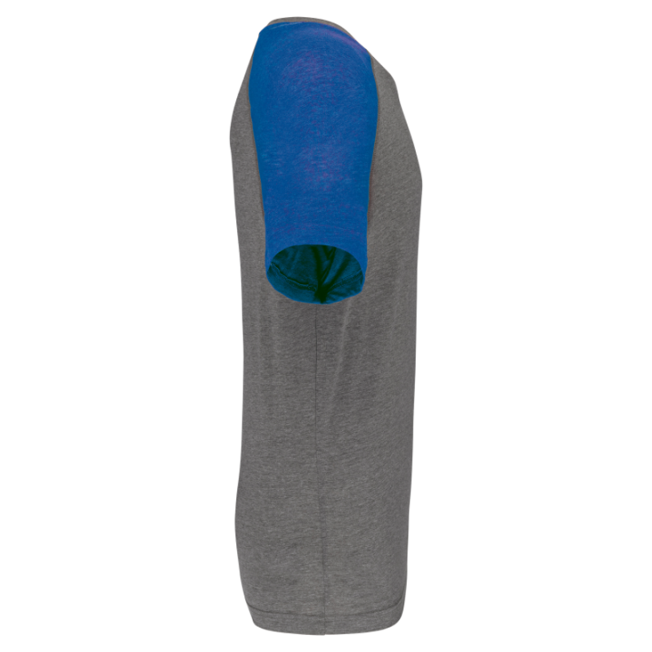T-shirt bicolore sport manches courtes adulte