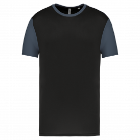 Maillot manches courtes bicolore unisexe (2)