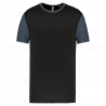 Maillot manches courtes bicolore unisexe