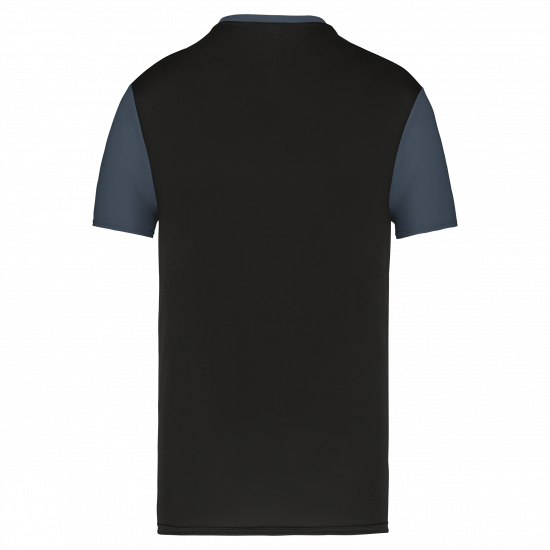 Maillot manches courtes bicolore unisexe
