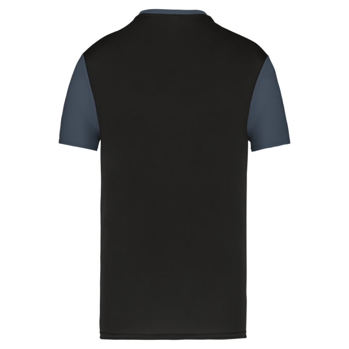 Maillot manches courtes bicolore unisexe