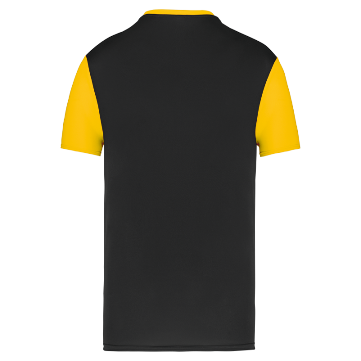 Maillot manches courtes bicolore unisexe