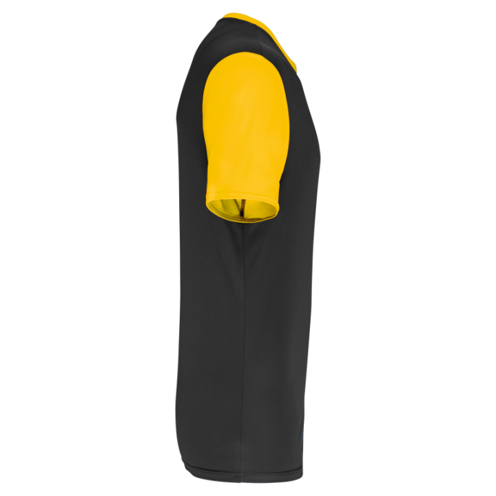 Maillot manches courtes bicolore unisexe