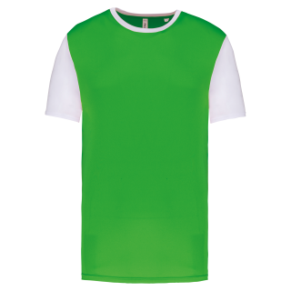 Maillot manches courtes bicolore unisexe