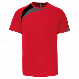 Maillot manches courtes unisexe ProAct PA436 – 100 % polyester – ~140 g/m²