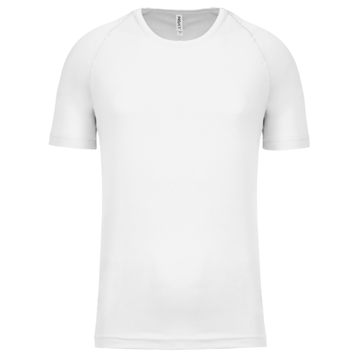 T-shirt sport 100% polyester manches courtes homme