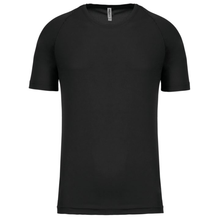 T-shirt sport 100% polyester manches courtes homme