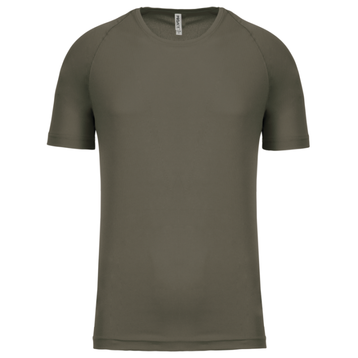 T-shirt sport 100% polyester manches courtes homme