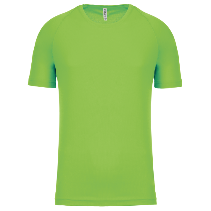 T-shirt sport 100% polyester manches courtes homme