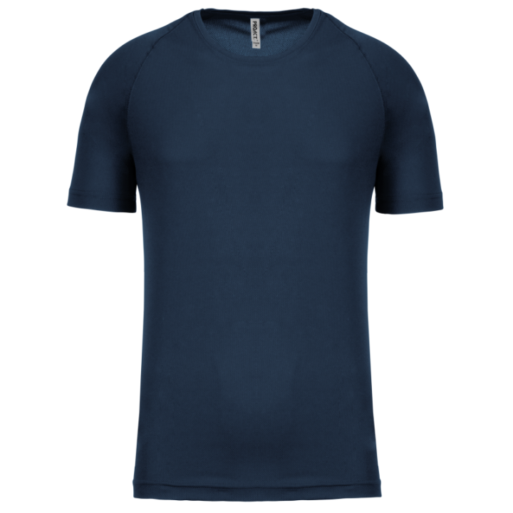 T-shirt sport 100% polyester manches courtes homme