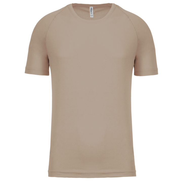 T-shirt sport 100% polyester manches courtes homme