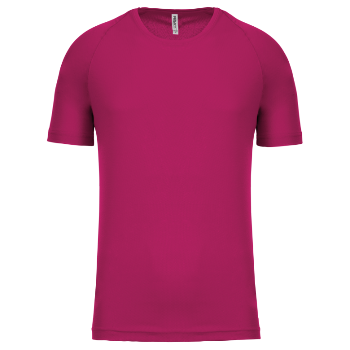 T-shirt sport 100% polyester manches courtes homme