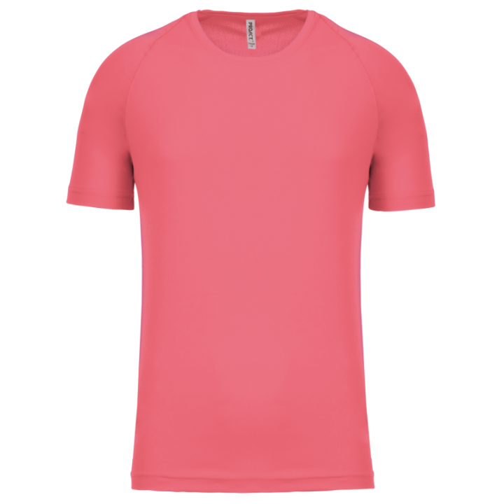 T-shirt sport 100% polyester manches courtes homme