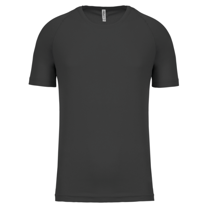 T-shirt sport 100% polyester manches courtes homme