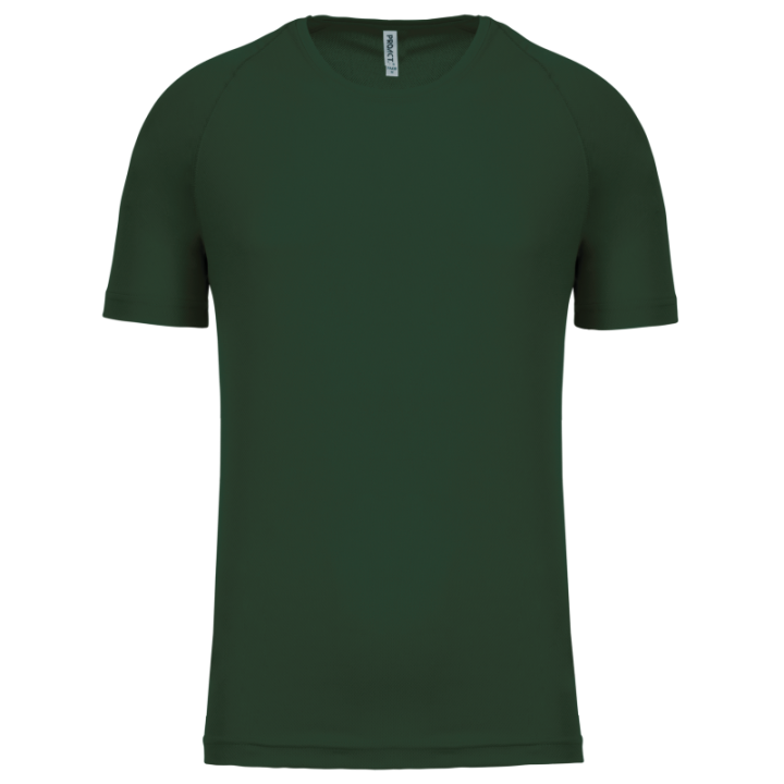 T-shirt sport 100% polyester manches courtes homme
