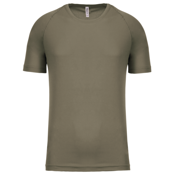 T-shirt sport 100% polyester manches courtes homme
