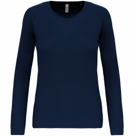 T-shirt de sport manches longues femme PA444 ProAct – 100 % polyester 140 g/m²