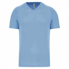 T-shirt de sport manches courtes col V homme ProAct PA476 – 100 % polyester ~140 g/m²