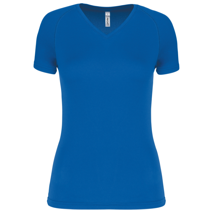 T-shirt de sport manches courtes col v femme PROACT