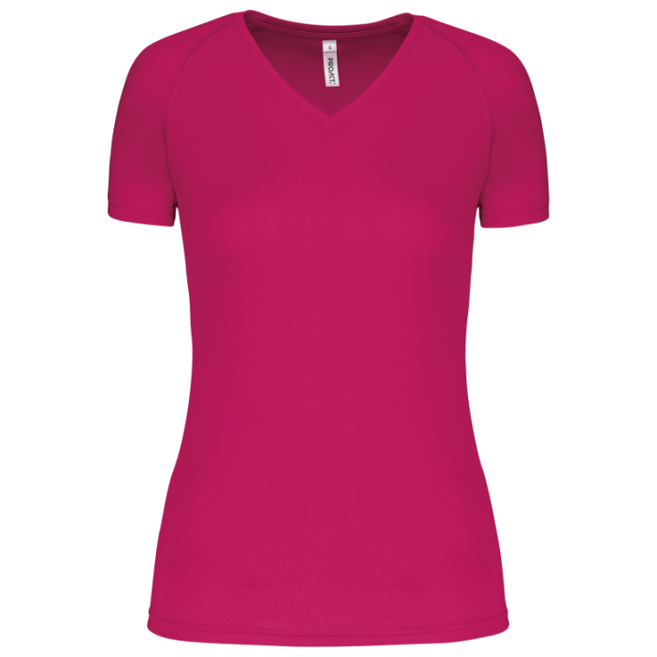 T-shirt de sport manches courtes col v femme PROACT