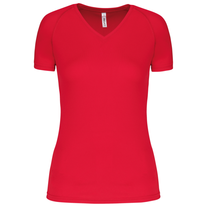T-shirt de sport manches courtes col v femme PROACT