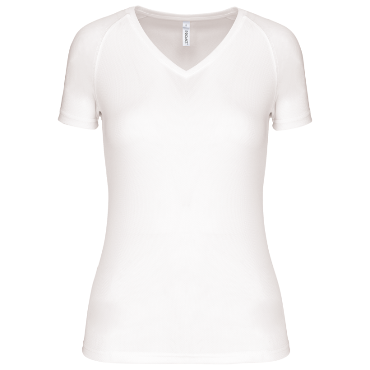 T-shirt de sport manches courtes col v femme PROACT