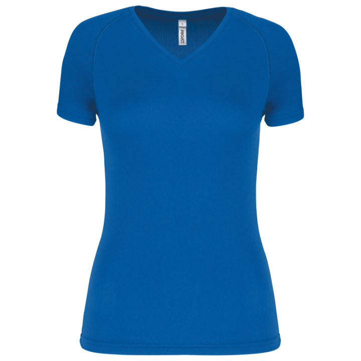 T-shirt de sport manches courtes col v femme PROACT