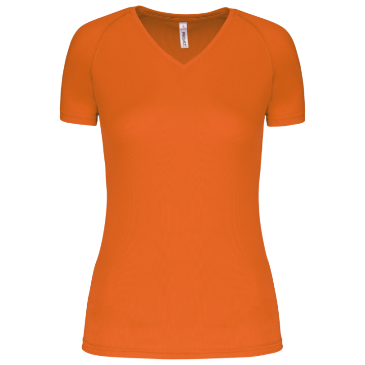 T-shirt de sport manches courtes col v femme PROACT