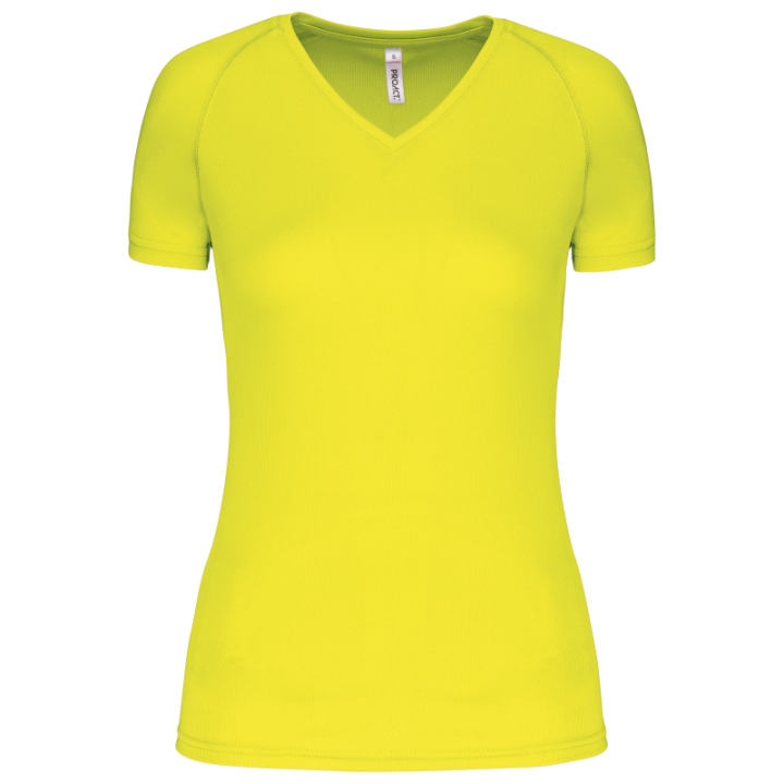 T-shirt de sport manches courtes col v femme PROACT