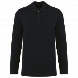 Polo manches longues homme coton Supima (2)