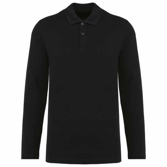 Polo manches longues homme coton Supima
