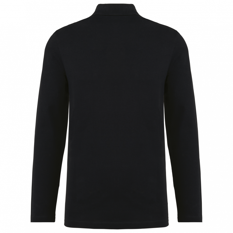 Polo manches longues homme coton Supima