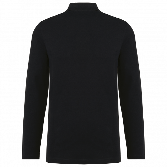 Polo manches longues homme coton Supima