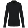 Polo femme manches longues coton Supima de qualité supérieure