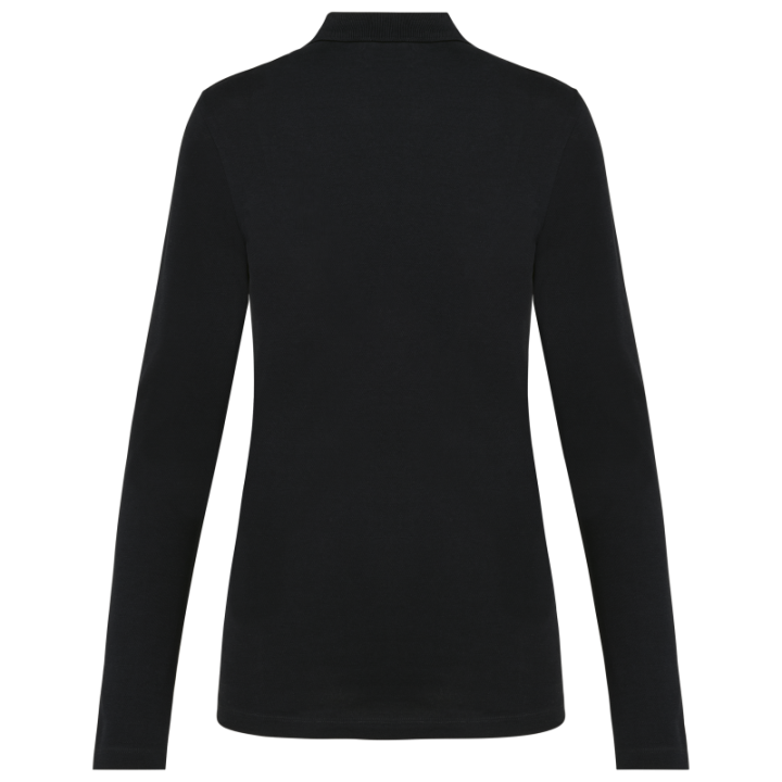 Polo femme manches longues coton Supima de qualité supérieure