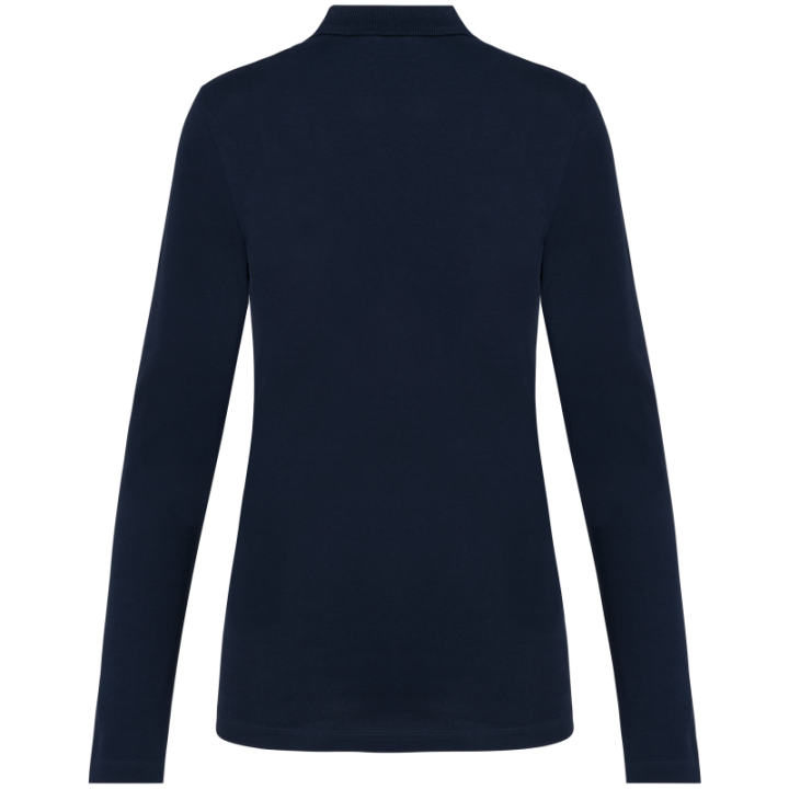 Polo femme manches longues coton Supima de qualité supérieure