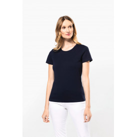 T-shirt femme coton Supima col rond manches courtes
